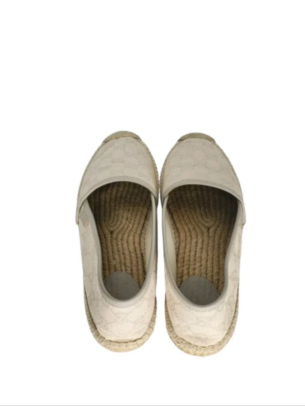 Gucci GG Monogram Canvas Slip-On Espadrille Flats